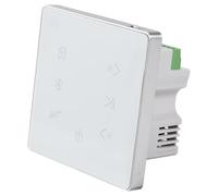 Jrifedptry Bluetooth Amplifier in Wall USB SD Card Music Panel Smart Home Background Audio System Stereo Hotel Restaurant(White)