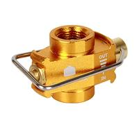 Jrifedptry Camping Gas Saver Plus Gas Converter Shifter Refill Flat Tank Conversion Adapter Camping Gas Adapter Valve,Gold