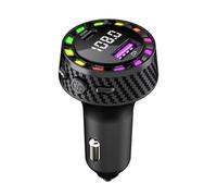 Jrifedptry Car Bluetooth Charger PD30W USB Port Fast Charging Adapter with LED Light Voltage Monitor FM Bluetooth Transmitter