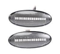 Jrifedptry Car LED Dynamic Side Marker Signal Lamp Light Turn Lamp for J10 T31 Cube Juke Leaf Micra White