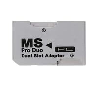 Jrifedptry Card Reader Micro-SD TF to MS Pro Card Adapter Single Dual Slots for PSP Gamepad for PSP Card