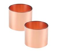 Jrifedptry Copper Sheet Roll, Metal Foil Plate 1000mm x 50mm x 0.1mm 2Pcs