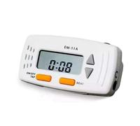 Jrifedptry EM-11 Clip-on Guitar Metronome with Clock Function Mini Electronic Metronome for Guitarists, Portable Guitar Accessories