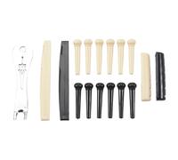 Jrifedptry Guitar Bridge Pins Puller Pulling Remover Extractor Tool with 2 Pack Guitar Saddle Nut and 12 Pack Guitar Bridge Pins