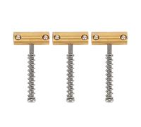 Jrifedptry Guitar Compensated Bridge Brass Saddles Set 10.8mm Style Bridge Saddle for TL Style 6 Strings Electric Guitar Part(3Pcs)