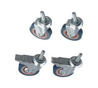 Jrifedptry Heavy Duty 75mm Swivel Castor with Brake Trolley Casters Wheels for Furniture, Set of 4