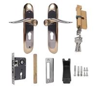 Jrifedptry Indoor Household Door Handle for Home with Security Lock Key Set Aluminum Alloy