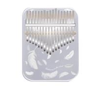 Jrifedptry Kalimba 17 Key Professional Thumb Piano Acrylic Kalimba Thumb Piano Keyboard Musical Instrument White