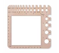 Jrifedptry Knitting Needle Gauge Ruler Crochet Hooks Ruler Yarn & Ruler (Universal Gauge/Ruler A