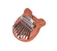 Jrifedptry Mini Kalimba 8 Key Exquisite Finger Thumb Piano,Gift for Beginners Music Lovers Players,Cute Pendant Bear Easy Install