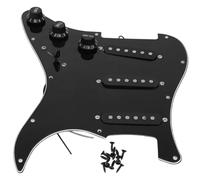 Jrifedptry Single Coil SSS Electric Guitar Pickguard Pickup Loaded Prewired Scratch Plate 11 Holes 3Ply for SQ Guitar