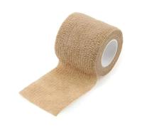 Jrifedptry Sport Self Adhesive Elastic Bandage Wrap Tape for Knee Support Pads Finger Ankle Palm Shoulder 5cm X 4.5M Light Brown