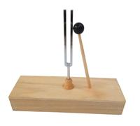 Jrifedptry Tuning Fork with Wooden Resonant Box Acoustic Science Tools for Sound Therapy, Yoga, and Relaxation