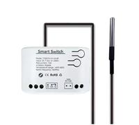 Jrifedptry Tuya Smart Zigbee Switch with Temperature Sensor Passive Dry Contact Zigbee Relay Work with Home Assistant DC 7-32V