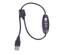Jrifedptry USB 5V-12V Temperature Controller Heater Thermostat 3-Speed Adjustable 24W