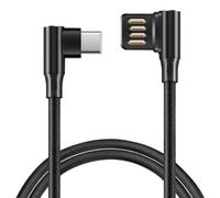 Jrifedptry Usb-C 3.1 Type-C To Left Right Angled 90 Degree Usb 2.0 Data Cable with Sleeve for Tablet & Phone 15Cm