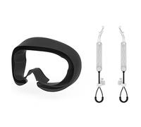 Jrifedptry VR Handle Grip Straps for 4 VR Gaming Headset Controller Belts Light Leakage Pad VR Accessories-Black