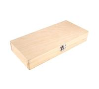 Jrifedptry Wooden Slide Storage Box, Holds 50 Slides, Microscope Slide Box Easy Install