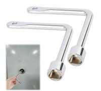 JRILUO 2PCS Triangle Key Garbage bin, Triangle Practical L-Type Gas Meter Box Key,Switch Control Cabinet Keys, Triangle Practical L-Type Gas Electric Elevator Door, Fireplace, Chimney