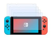 JRILUO 4 Pieces Tempered Glass Screen Protector Compatible with Nintendo Switch 2 Model 2025, Installation Tool Included, Anti-Scratch Screen Protector Film