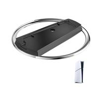 JRILUO Vertical Stand for PS5 Console, Slim Stand Vertical Stand in Stainless Steel ABS, Non-Slip Replacement Base Accessories, for PS5/PS5 Slim/PS5 Pro