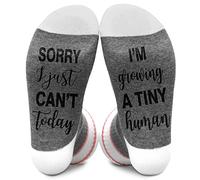 Jripars Women Socks - Christmas & Pregnancy Gifts, Crochet Socks Size 6-9, 9-11, I'm Growing a Tiny Human, 4.5-10 UK