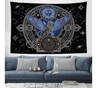 JRISEMECY Fantasy Griffin Star Chart Tapestry Mysterious Astrology Theme Tapestries Wall Hanging | Black Aesthetic Poster Backdrop For Yoga Meditation Living Room Bedroom Garden Wall Decor, 40"X30"
