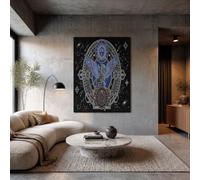 JRISEMECY Fantasy Griffin Star Chart Unframed Canvas Wall Art For Living Room | Black Modern Artwork, Mysterious Astrology Theme Decoration Prints, Canvas Painting Pictures For Bedroom Hallway, 12X16