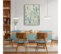 JRISEMECY Hand-Painted Ferns Wall Art Rustic Plants Canvas Prints Sage Green Posters Modern Artwork Wall Landscape Pictures For Bedroom Living Room Office Decor 16X24 In Unframed