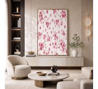 JRISEMECY Japanese Pink Cherry Blossoms Wall Art Prints | 80X120Cm Unframed Canvas Prints Wall Art Natural Watercolor Plants Decorative Painting White Decor Poster For Living Room Bedroom Home Decor