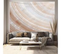 JRISEMECY Shiny Marble Stripes Tapestry Large Vintage Wall Hanging Decor Luxury Gradient Geometry Tapestries Durable Wall Art Decoration Beige 3D Print Tapestry For Dorm Living Room Bedroom 60"X40"