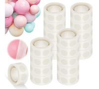 JRJRN 2000 Pcs Balloon Glue Dots Double Sided, 20 Rolls Removable Adhesive