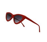 JRLLFD Cat Eye Sunglasses for Women Leopard Print Flat Oversized UV400 Shades, Sunglasses Red, One Size