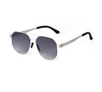 JRLLFD Driving Sunglasses Men Women Gradient Gray Metal Double Bridge Male(3)