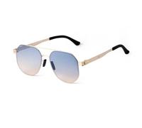 JRLLFD Driving Sunglasses Men Women Gradient Gray Metal Double Bridge Male(5)