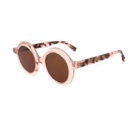 JRLLFD Elegant Women's Sunglasses Retro Round Acetate Frame Tac Lens Uv400 for Ladies(2)