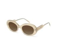 JRLLFD Eyewear Street Style Acetate Vintage Oval Sunglasses Women's Polarised Sunglasses Men Shades UV400, beige, One Size