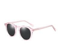 JRLLFD Fashion Acetate Polarized Sunglasses Round Vintage Shade UV400 Men Women Ladies(ZENOTTIC)
