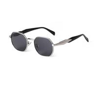 JRLLFD Fashion Classic Men Sunglasses Metal Temple Large Brown Frame Women Men Retro Shades Male Uv400(3)