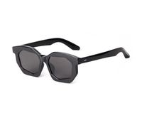 JRLLFD Fashion Frame Sunglasses Women Rivets Round Gradient Gray Lens Men Shades(1)