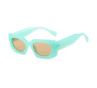 JRLLFD Fashion Luxury Small Sunglasses for Women Men Outdoors Fishing Uv400(Green Champagne)