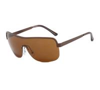 JRLLFD Fashion Oversized Metal Sunglasses Women Luxury Men Outdoor Sports Windproof Uv400(Brown Brown)