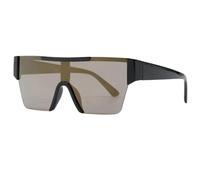 JRLLFD Fashion Oversized Women Sunglasses Luxury Men Sunglass for Ride Mountain Bike Uv400(Black Gold)
