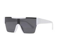 JRLLFD Fashion Oversized Women Sunglasses Luxury Men Sunglass for Ride Mountain Bike Uv400(White Gray)