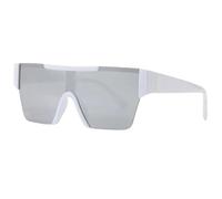 JRLLFD Fashion Oversized Women Sunglasses Luxury Men Sunglass for Ride Mountain Bike Uv400(White Silver)