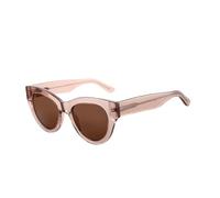 JRLLFD Fashion Retro Women's Polarized Sunglasses Uv400 Acetate(005 Tea Lens)