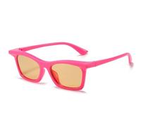 JRLLFD Fashion Small Sunglasses Men Women Vintage Classic Female Outdoor Summer Uv400(Rose Orange)