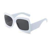 JRLLFD Fashion Sunglasses for Women Men Vintage Outdoors Uv400(White Gray)