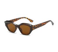 JRLLFD Fashion Sunglasses Women Men Vintage Outdoor Uv400(Leopard Brown)