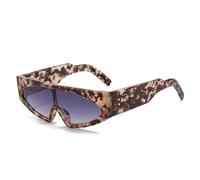 JRLLFD Fashion Sunglasses Women Retro Punk One Piece Gradient Shades Uv400 Men Rivets(flower)